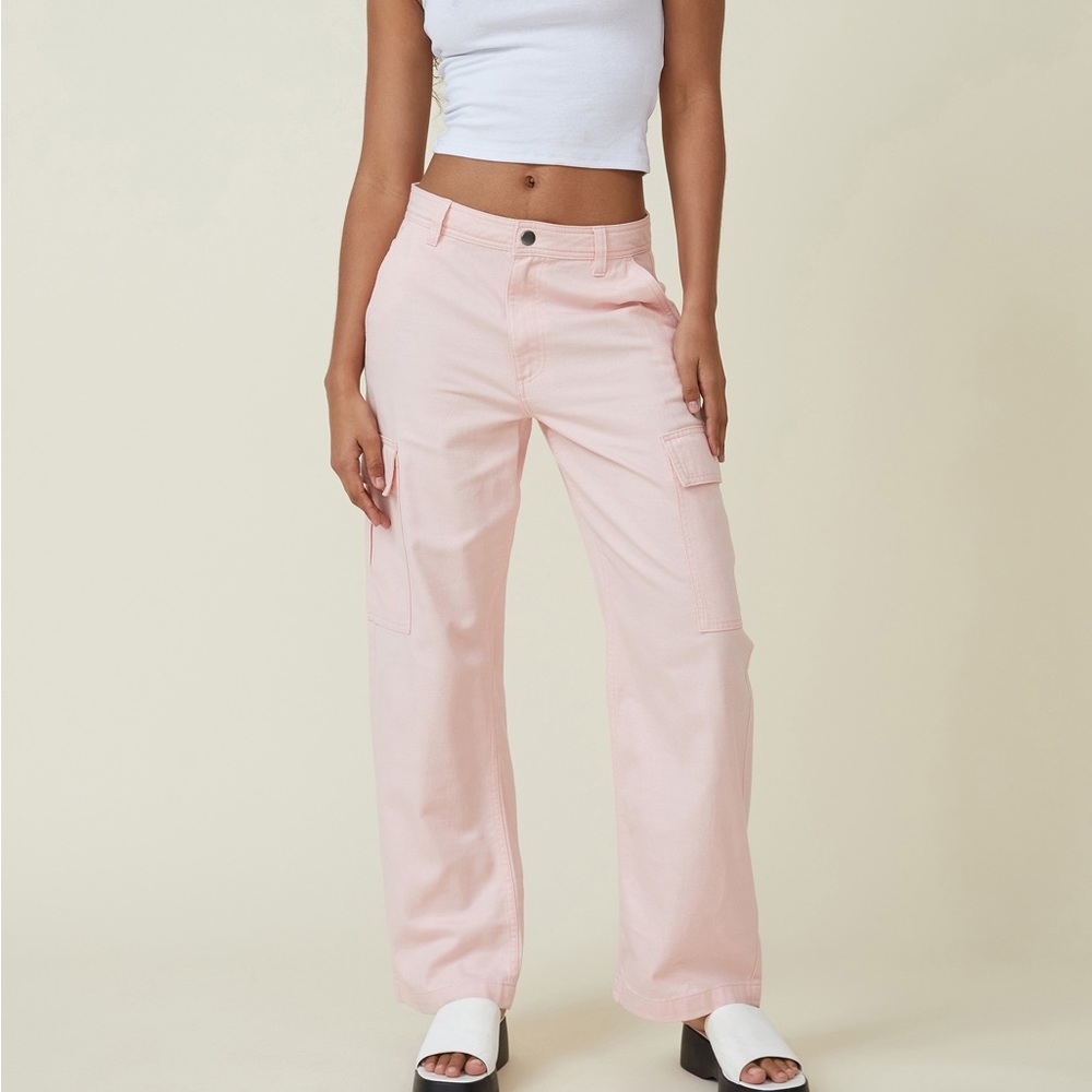 Pink Cargo Pants